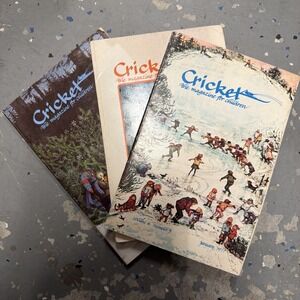 Vtg Cricket Children's Magazine Lot of 3 1973-1975